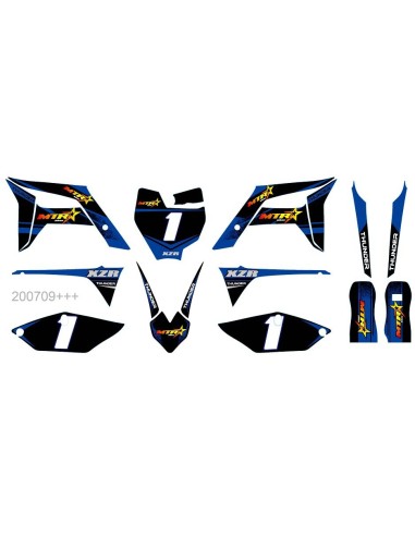 Sticker assy dirt bike KXD 712