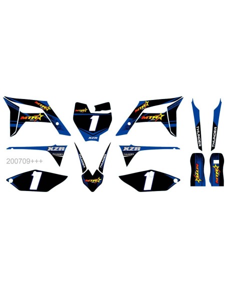 Sticker assy dirt bike KXD 712