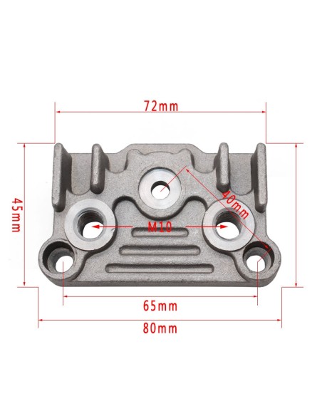 Fitting for cnc oil radiator