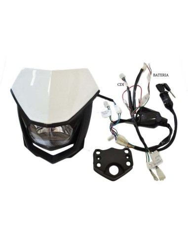 Careta con Faro de luz para pit bikes