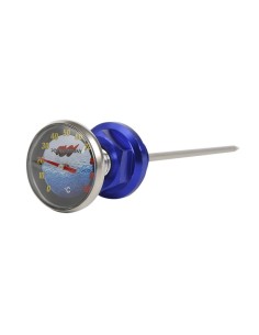 Oil dipstick and temperature rod