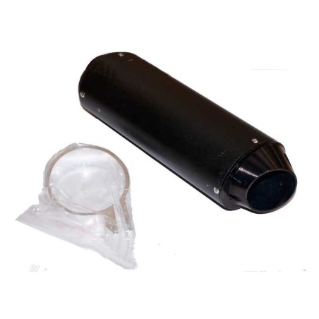 Silencioso oval negro