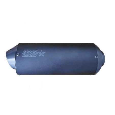 Silencioso oval negro