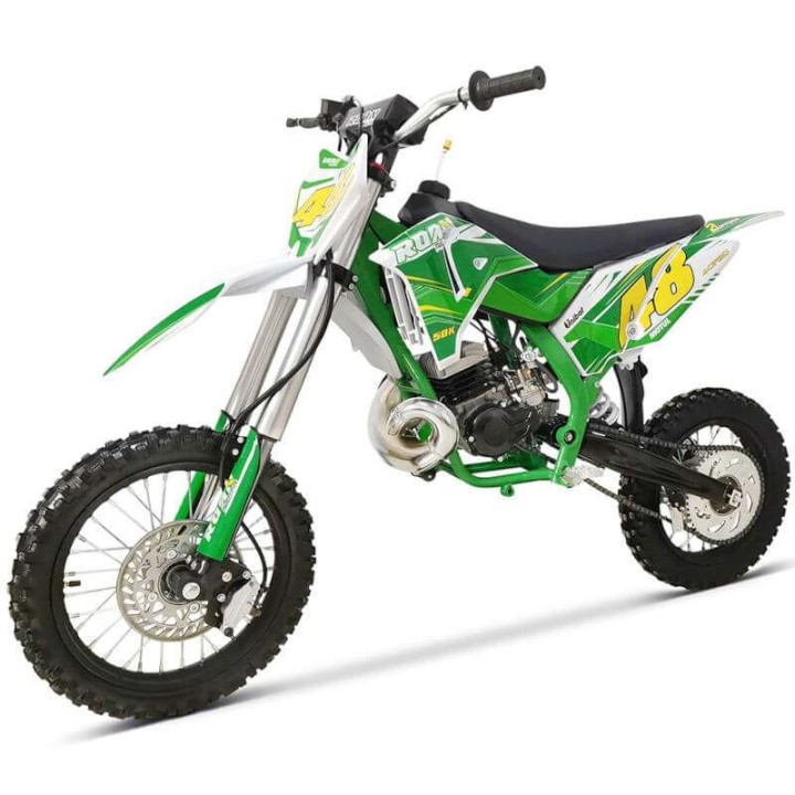 Pit bike 50cc Roan 50K 14-12 minimoto infantil de 9 CV arranque manual