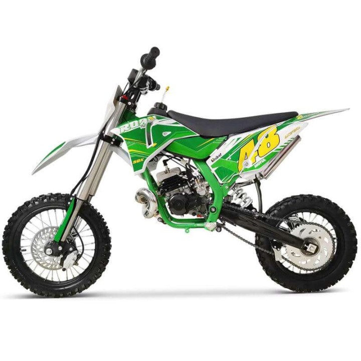 Pit bike 50cc Roan 50K 14-12 minimoto infantil de 9 CV arranque manual