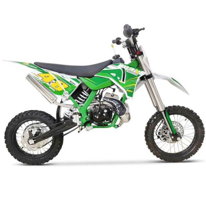 Pit bike 50cc Roan 50K 14-12 minimoto infantil de 9 CV arranque manual